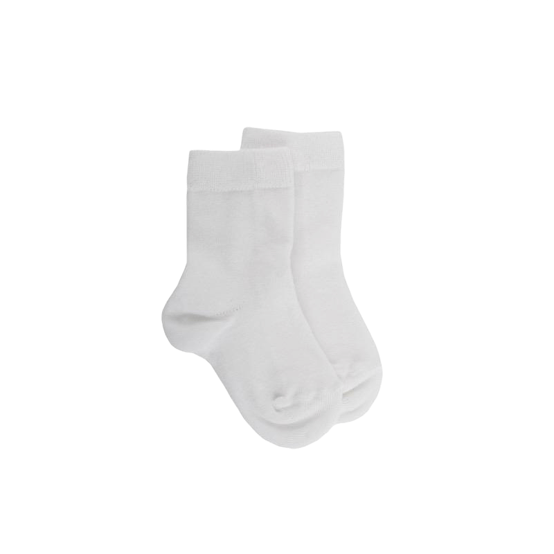 Soft cotton baby socks - White | Doré Doré