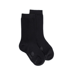 Children's egyptian cotton socks - Black | Doré Doré