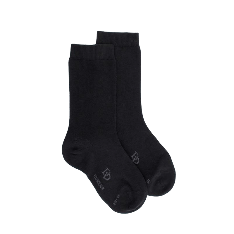 Children's egyptian cotton socks - Black | Doré Doré
