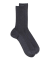 Comfort cotton socks without elasticated top - Dark grey