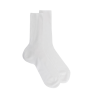 Women's comfort elastic-free edges socks - White