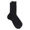 Men's 100% mercerised cotton lisle ribbed socks - Dark blue