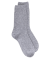Women's wool and cashmere socks - Light grey