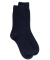 Women's wool and cashmere socks - Dark blue