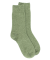 Women's wool and cashmere socks - Green