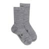 Children's wool and cotton socks - Light grey