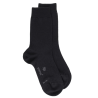 Women's wool and cotton jersey knit socks - Black