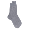 Men's fine mercerised cotton lisle jersey knit socks - Grey