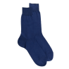 Men's fine gauge 100% cotton lisle socks - Royal Blue | Doré Doré