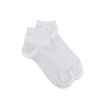 Women's glitter cotton ankle socks - White