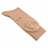 Light socks in mercerised cotton - Dark beige