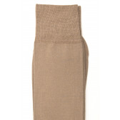 Light socks in mercerised cotton - Dark beige