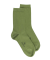 Women's soft cotton socks with soft edges - Vert