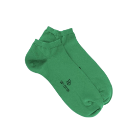 Men's fine gauge egyptian cotton sneaker socks - Green Grass | Doré Doré