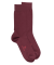 Men's socks in soft Egyptian cotton - Burgundy