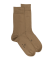 Men's socks in soft Egyptian cotton - Baobab beige
