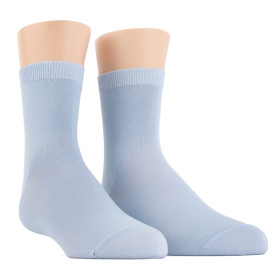 Children's mercerised cotton lisle socks - Light blue | Doré Doré