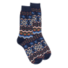 Men's cotton socks with Christmas motif - Royal Blue