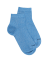 Women's glitter cotton ankle socks - Blue