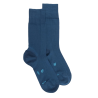 Men's fine gauge cotton lisle socks - Blue | Doré Doré