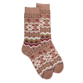 Men's cotton socks with Christmas motif - Brown Quail | Doré Doré