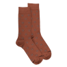 Men's cotton horseshoe patterned socks - Orange | Doré Doré