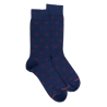Men's cotton horseshoe patterned socks - Royal Blue