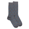 Men's cotton horseshoe patterned socks - Oxford grey