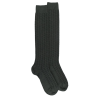 Men's heavy wool long socks - Thuja Green