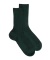 Women's ribbed cotton lisle socks - Thyme Green