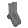 Women's glitter elastic-free wool and angora socks - Grey & cameleon