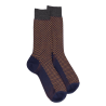 Men's wool woven socks in three colors - Blue & grey