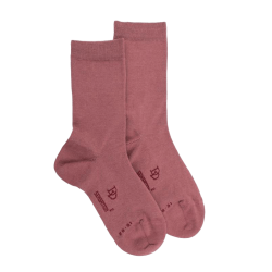 Children's wool and cotton socks - Pink | Doré Doré