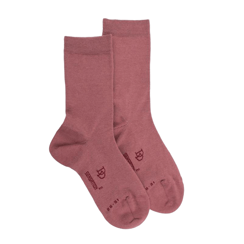 Children's wool and cotton socks - Pink | Doré Doré