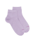 Women's glitter cotton ankle socks - Violet Crocus
