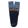 Men's cotton socks with allover pattern of Paris' Champs-Elysées - Dark blue | Doré Doré