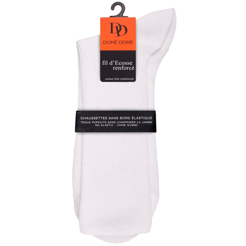Women's comfort elastic-free edges socks - White | Doré Doré