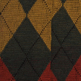 Merino Wool knee-high socks with Diamond Pattern - Thuja and Henna | Doré Doré
