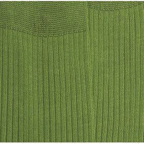 Men's 100% mercerised cotton lisle ribbed socks - Green | Doré Doré
