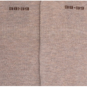 Women's jersey knit footlets in Egyptian cotton - Beige | Doré Doré
