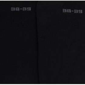 Women's jersey knit footlets in Egyptian cotton - Black | Doré Doré