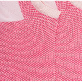 Women's viscose sneaker socks with diamond repeat pattern - Pale pink & Pink | Doré Doré