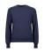Unisex wool round neck pullover - Blue