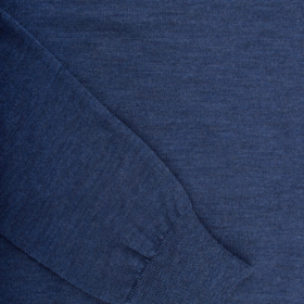 Unisex wool round neck pullover - Blue | Doré Doré