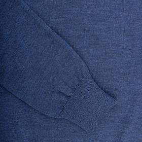 Unisex wool turtleneck pullover - Blue | Doré Doré