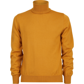 Unisex wool turtleneck pullover - Yellow Mustard | Doré Doré