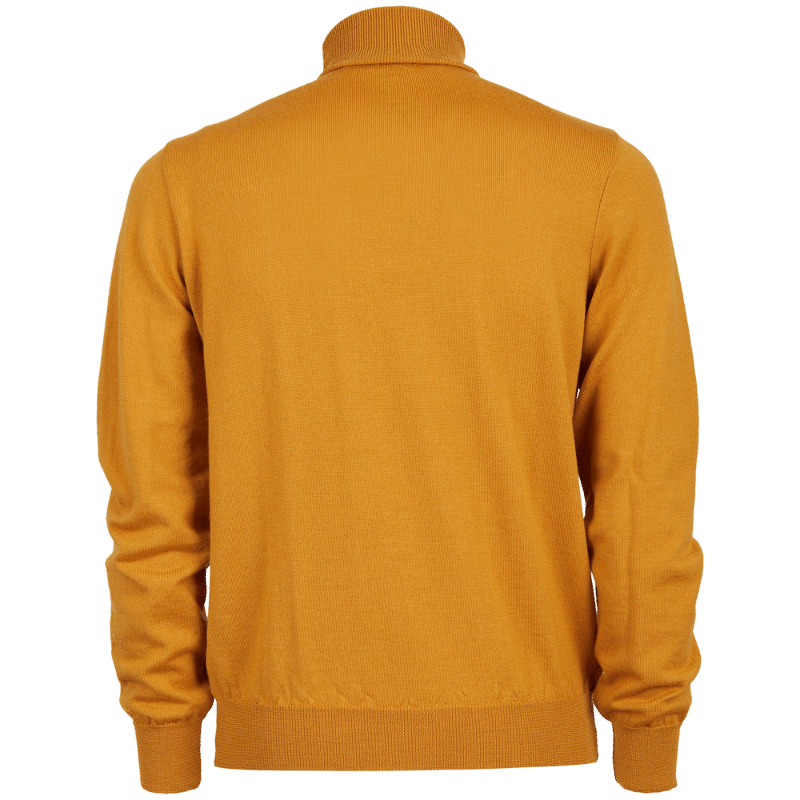 Unisex wool turtleneck pullover - Yellow Mustard | Doré Doré