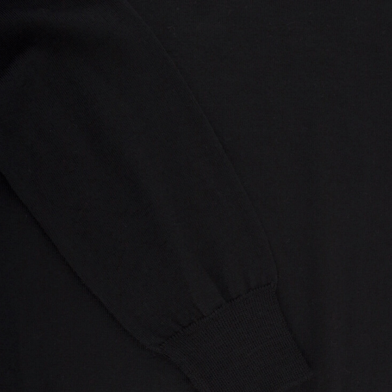 Unisex wool turtleneck pullover - Black | Doré Doré