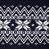 Round neck pullover unisex wool with Christmas motif - Navy | Doré Doré