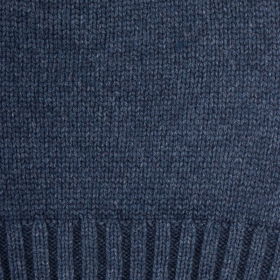 Unisex wool and cashmere plain cap - Blue | Doré Doré